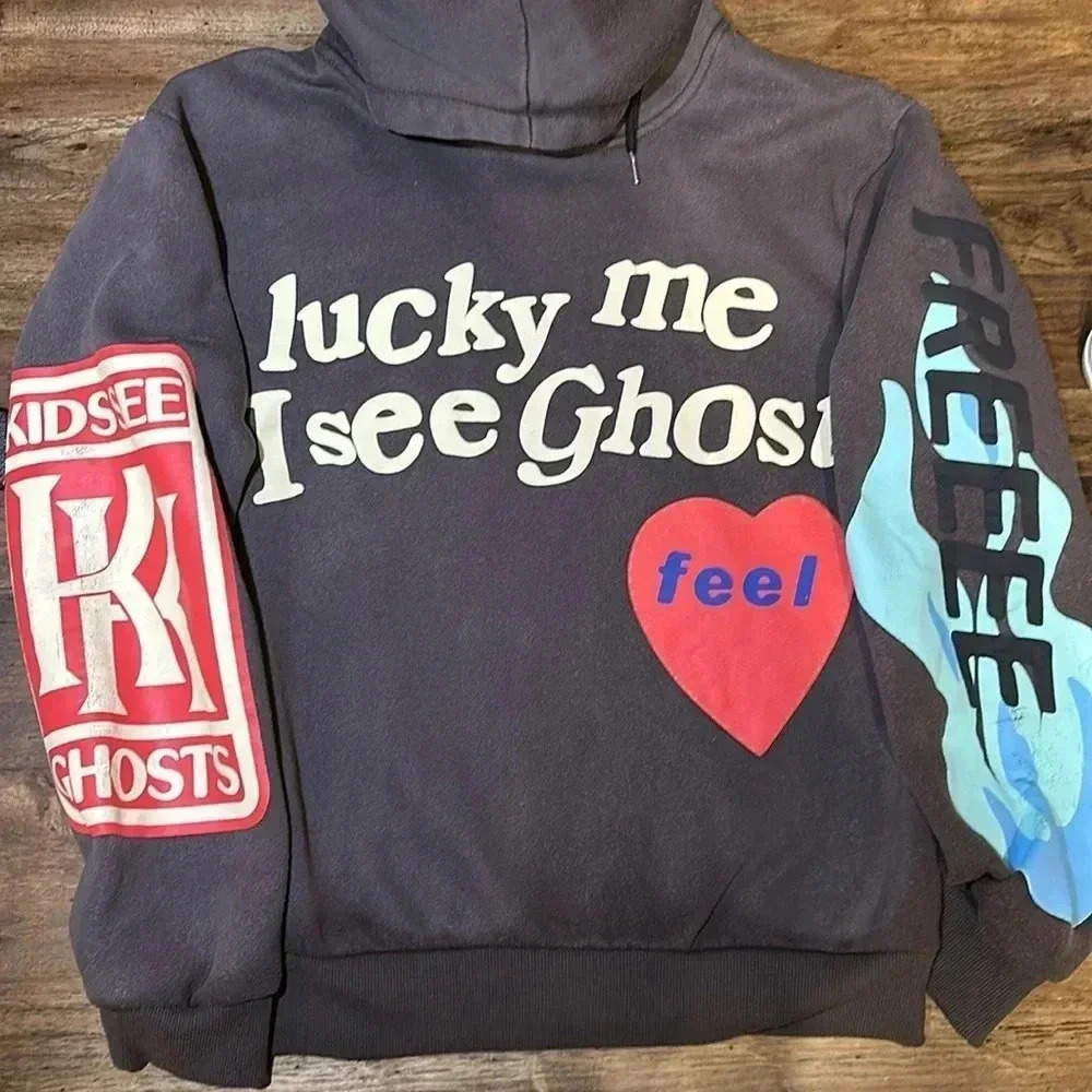 kids see ghosts lucky me I see ghosts | camp flog gnaw sweatshirt hoodie unisex